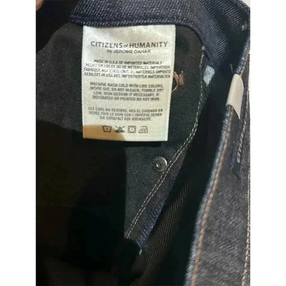 Citizens of Humanity Dark Wash Skinny  Slim Straight Jeans Size 28 Dark Blue - Picture 7 of 10